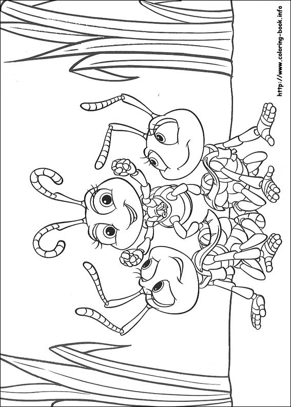 A Bug's life coloring picture